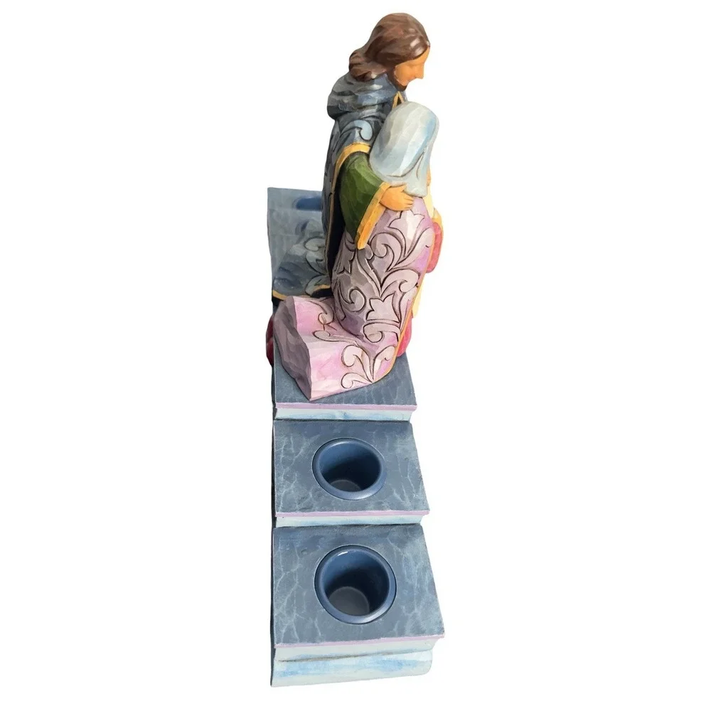 Jim Shore Advent‎ Holy Family Nativity Candle Holder Christmas Decor